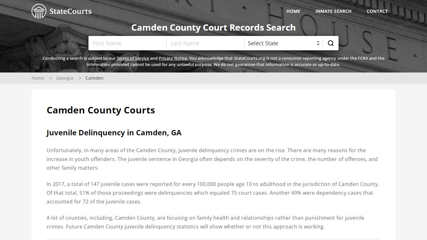 Camden County, GA Courts - Records & Cases - StateCourts